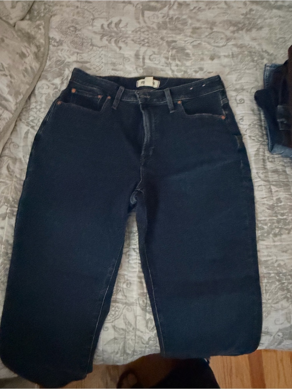 Madewell Curvy Perfect Vintage Jean in Black Denim